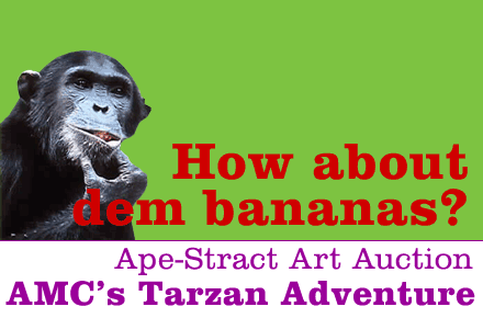 Virtual Auction of Ape-Stract Art for AMC's Tarzan Adventure